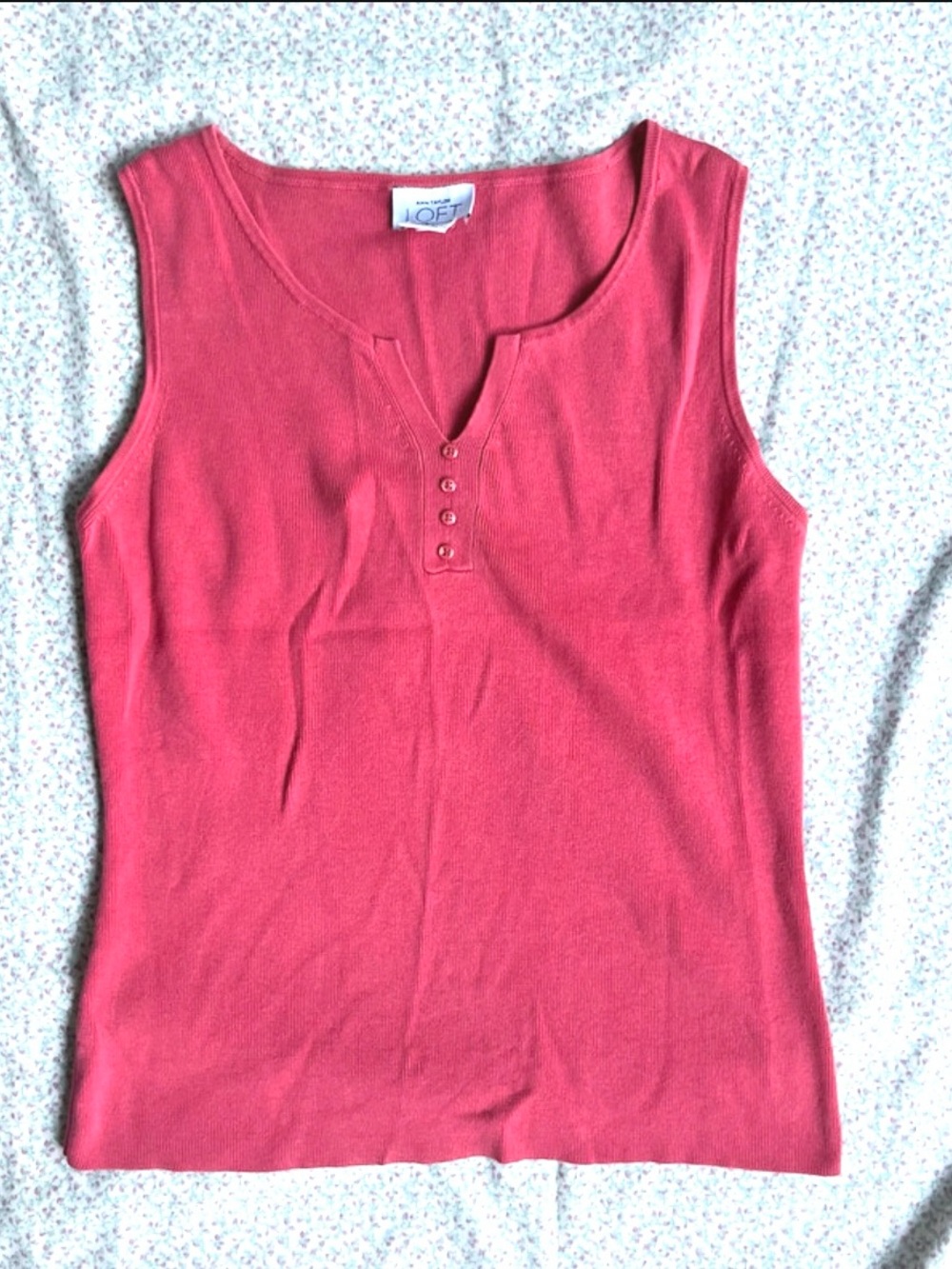 LOFT ponk Henley Sleeveless Tank